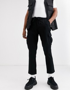 Черные брюки-карго Topman-Черный