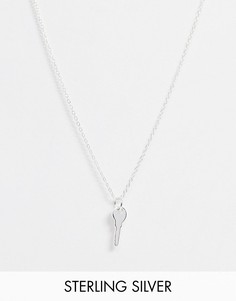 Серебряное ожерелье с подвеской-ключом ASOS DESIGN-Серебряный