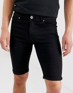 Черные джинсовые шорты APT-Черный
