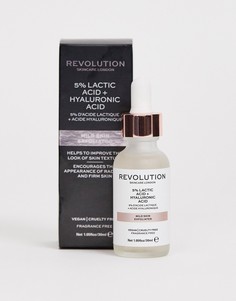 Мягкое отшелушивающее средство для кожи Revolution Skincare - 5% молочная кислота + гиалуроновая кислота-Бесцветный