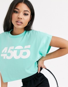 Oversize кроп-топ с логотипом 4505 ASOS 4505-Зеленый