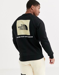 Черный свитшот с рукавами реглан The North Face