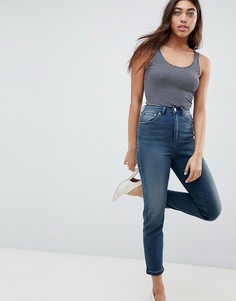 Узкие джинсы в винтажном стиле с завышенной талией ASOS DESIGN Farleigh-Синий