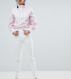 Джинсы скинни с завышенной талией Monki Oki-Белый