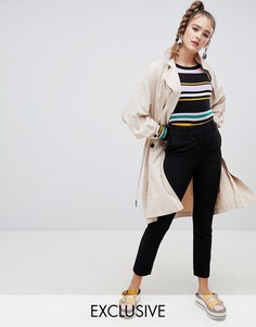 Черные узкие брюки Monki-Черный