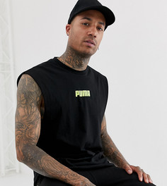 Черная футболка без рукавов Puma эксклюзивно для ASOS-Черный
