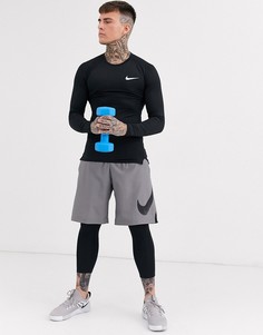 Черный лонгслив Nike Pro Training