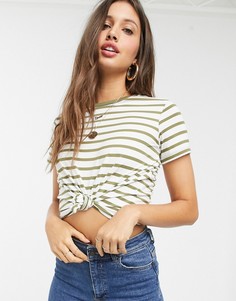 Футболка в полоску с круглым вырезом ASOS DESIGN-Мульти