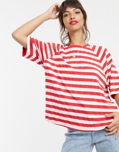 Oversize-футболка в полоску ASOS DESIGN-Мульти