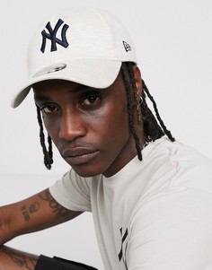Серая трикотажная регулируемая кепка New Era 9Forty Essential NY-Серый