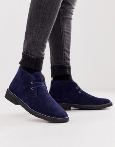 Темно-синие замшевые ботинки чукка Polo Ralph Lauren Тalan-Темно-синий