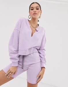 Свободный свитшот от комплекта Public Desire X Lissy - Roddy-Фиолетовый