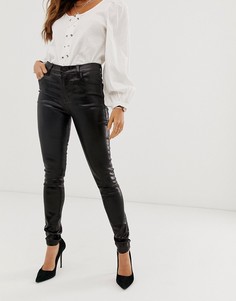Облегающие джинсы с завышенной талией J Brand Maria-Черный