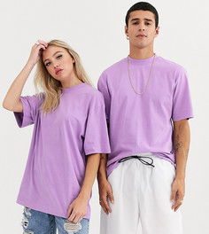 Лиловая футболка COLLUSION Unisex-Фиолетовый
