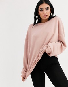 Розовый oversize-свитшот ASOS DESIGN
