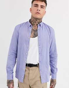 Синяя оксфордская рубашка Celio-Синий