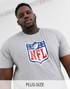 Серая футболка с логотипом New Era Plus NFL-Серый