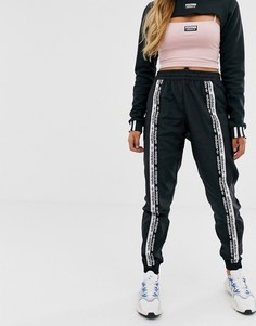 Черные спортивные брюки с отделкой лентой adidas Originals RYV-Черный