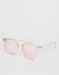 Розовые солнцезащитные очки в стиле ретро Jeepers Peepers-Розовый