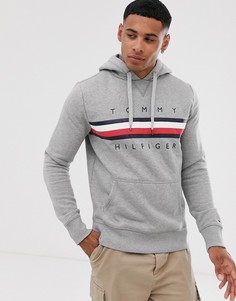 Худи с логотипом Tommy Hilfiger-Серый