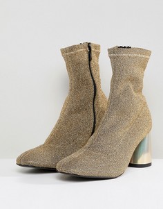 Блестящие ботинки Free People-Золотой