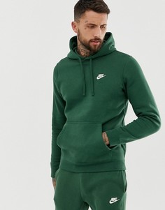 Худи зеленого цвета Nike Club-Зеленый