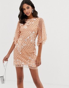 Декорированное платье мини ASOS DESIGN-Мульти