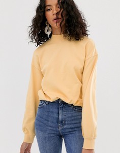 Желтый oversize-свитшот Weekday o