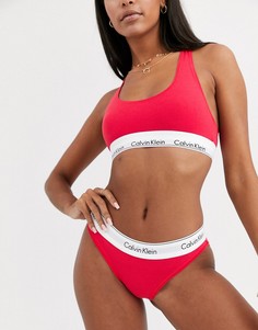 Красные трусы с логотипом Calvin Klein-Красный