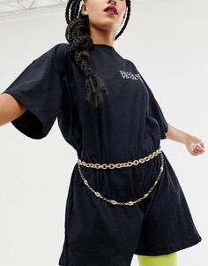 Ремень-цепочка с подвесками ASOS DESIGN-Золотой