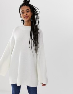 Джемпер с широкими рукавами Monki-Белый