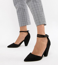 Туфли на среднем каблуке с острым носом ASOS DESIGN Speakeasy-Черный