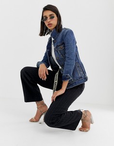 Джинсовая куртка с присобранной талией Miss Sixty-Синий