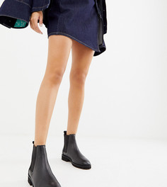 Кожаные массивные ботинки челси ASOS DESIGN-Черный