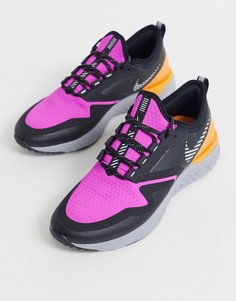 Ярко-розовые кроссовки Nike Running odyssey react 2 shield-Розовый