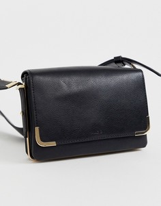Черная сумка через плечо с серебристым декором ALDO Qirassa-Черный
