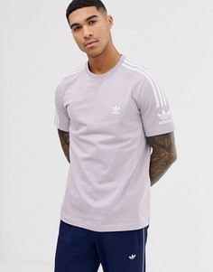Сиреневая футболка с логотипом adidas Originals-Фиолетовый