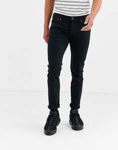 Черные джинсы слим Jack & Jones-Черный