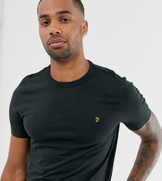 Черная футболка зауженного кроя с логотипом Farah Dennis-Черный