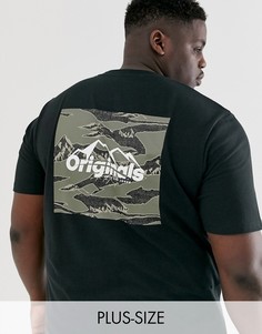 Футболка цвета хаки с принтом Jack & Jones Originals-Зеленый
