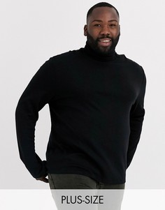 Черная водолазка с длинными рукавами New Look Plus-Черный