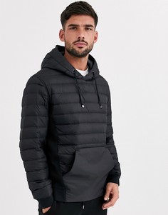 Дутая куртка-пуловер HUGO-Черный