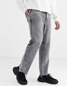 Серые джинсы в винтажном стиле Topman-Серый