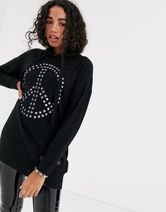 Худи Love Moschino-Черный