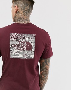 Бордовая футболка The North Face Celebration-Красный