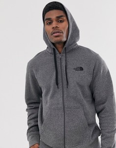 Серое худи на молнии The North Face-Серый