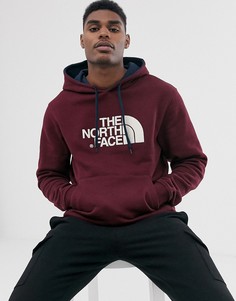 Бордовое худи The North Face-Красный