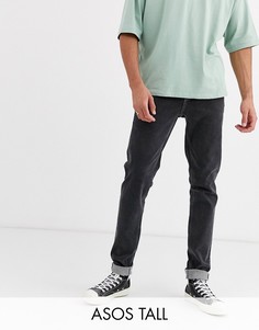 Черные узкие джинсы ASOS DESIGN Tall-Черный