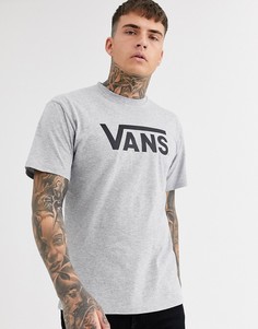 Серая футболка с логотипом Vans Classic-Серый