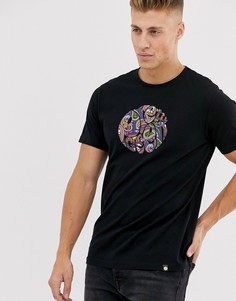 Черная футболка с принтом пейсли Pretty Green-Черный